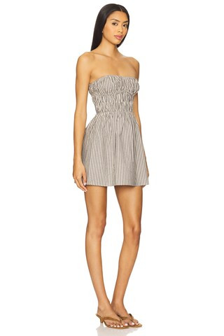 MORE TO COME Neve Mini Dress in Black Stripe from Revolve.com | Revolve Clothing (Global)
