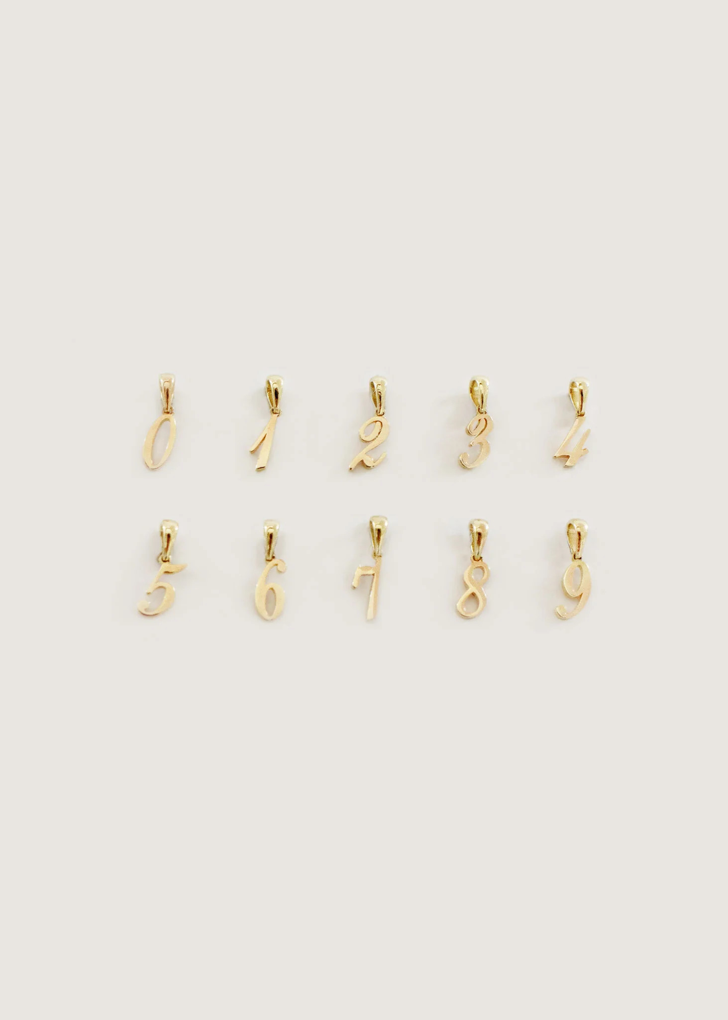 Lucky Number Charm Pendant 14k Gold - Kinn | Kinn