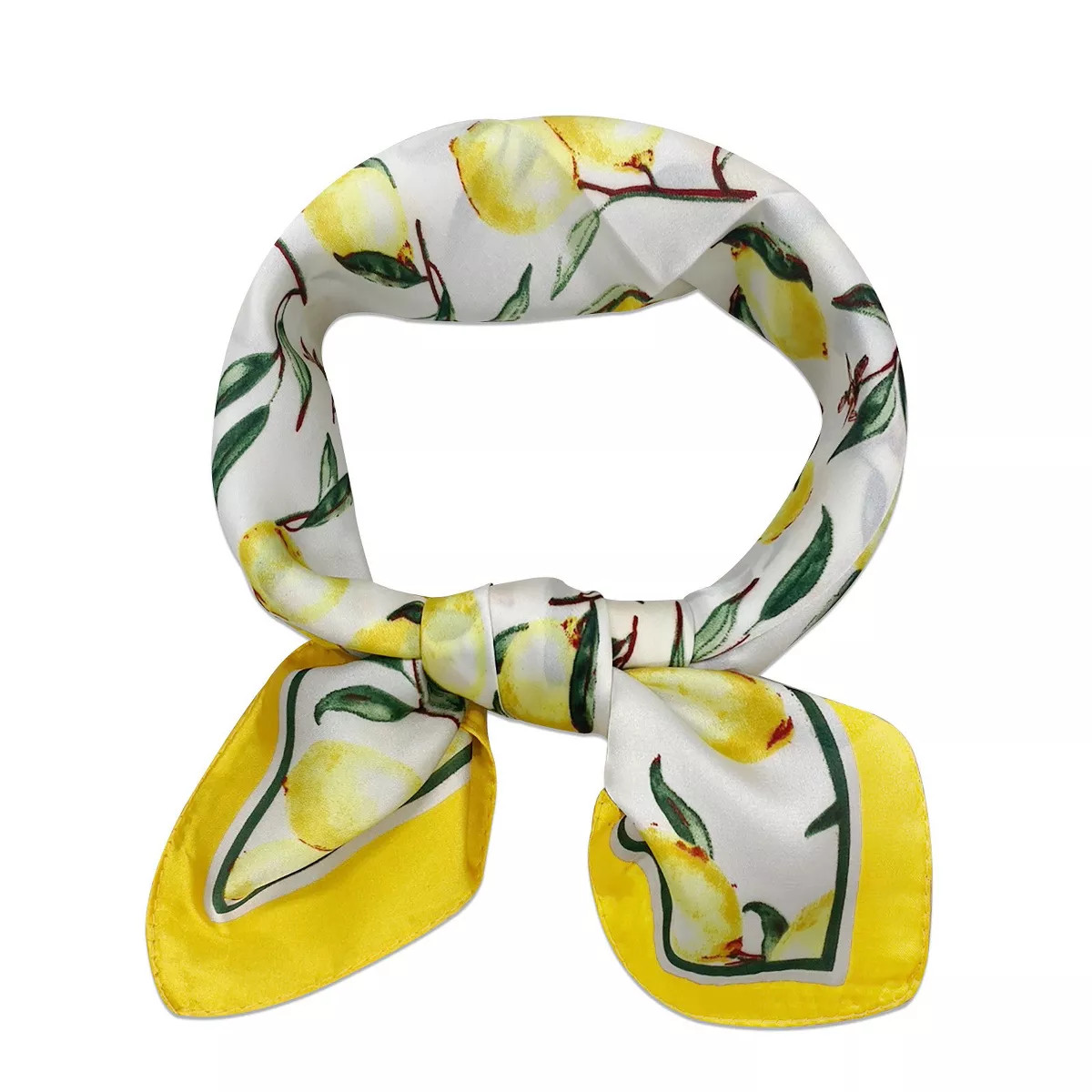 Wrapables Satin Neckerchief Square Scarf 26.5 x 26.5 Inches, Lemons | Target