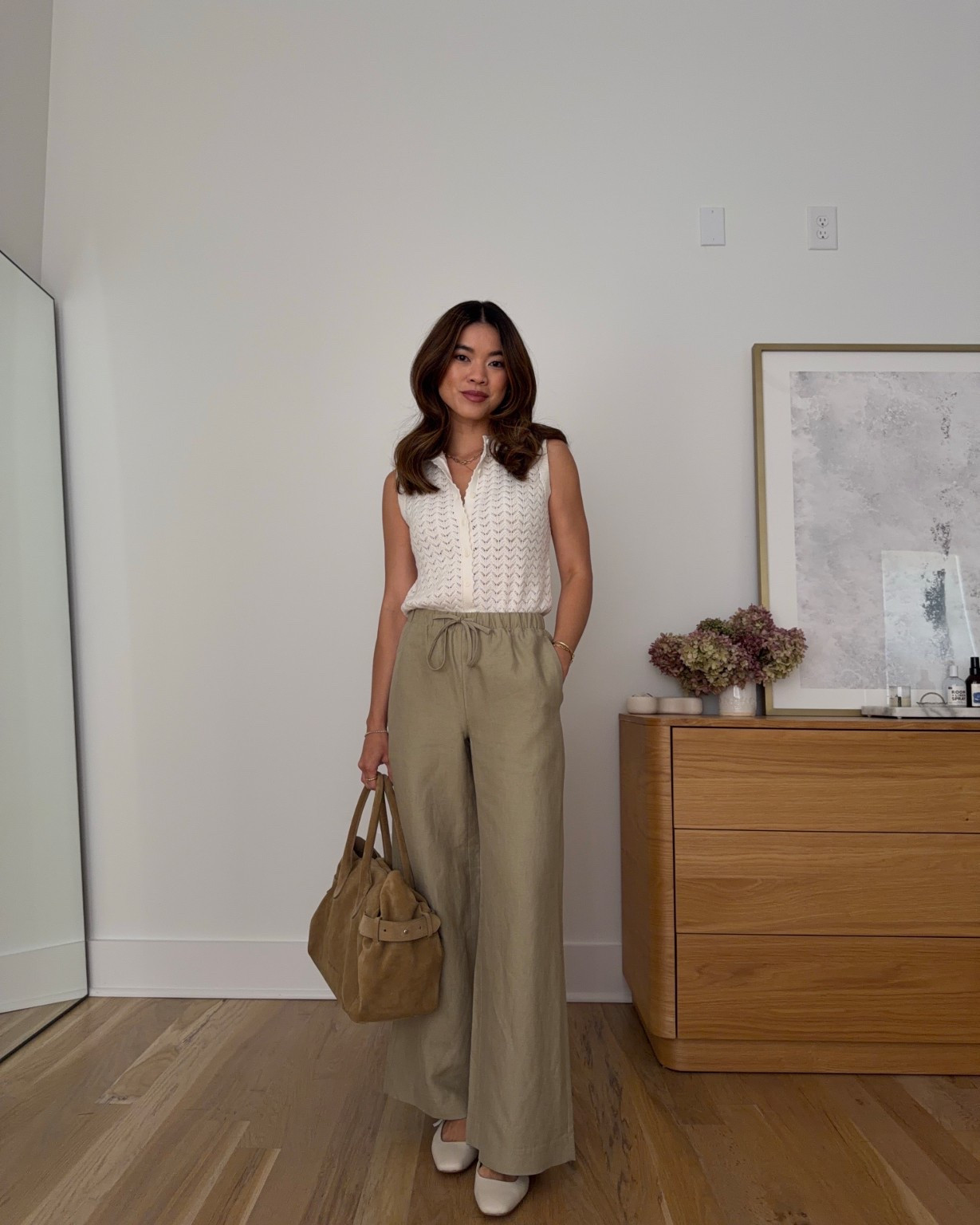 Sizing info: 
•Top size XS
•Pants size 2XS Short in Martini Olive

petite fashion, get dressed with me, outfit inspiration, ootd, nashville outfit, Nashville influencer, petite style, vacation style, casual outfits, mom style, petite pants, spring outfits, spring outfit info, spring pants, spring outfit idea, spring top, spring bag, spring knit top, spring shoes, viral pants, aritzia pants, petite pants,  
@Aritzia 
 

#LTKPetite #LTKSeasonal #LTKootd