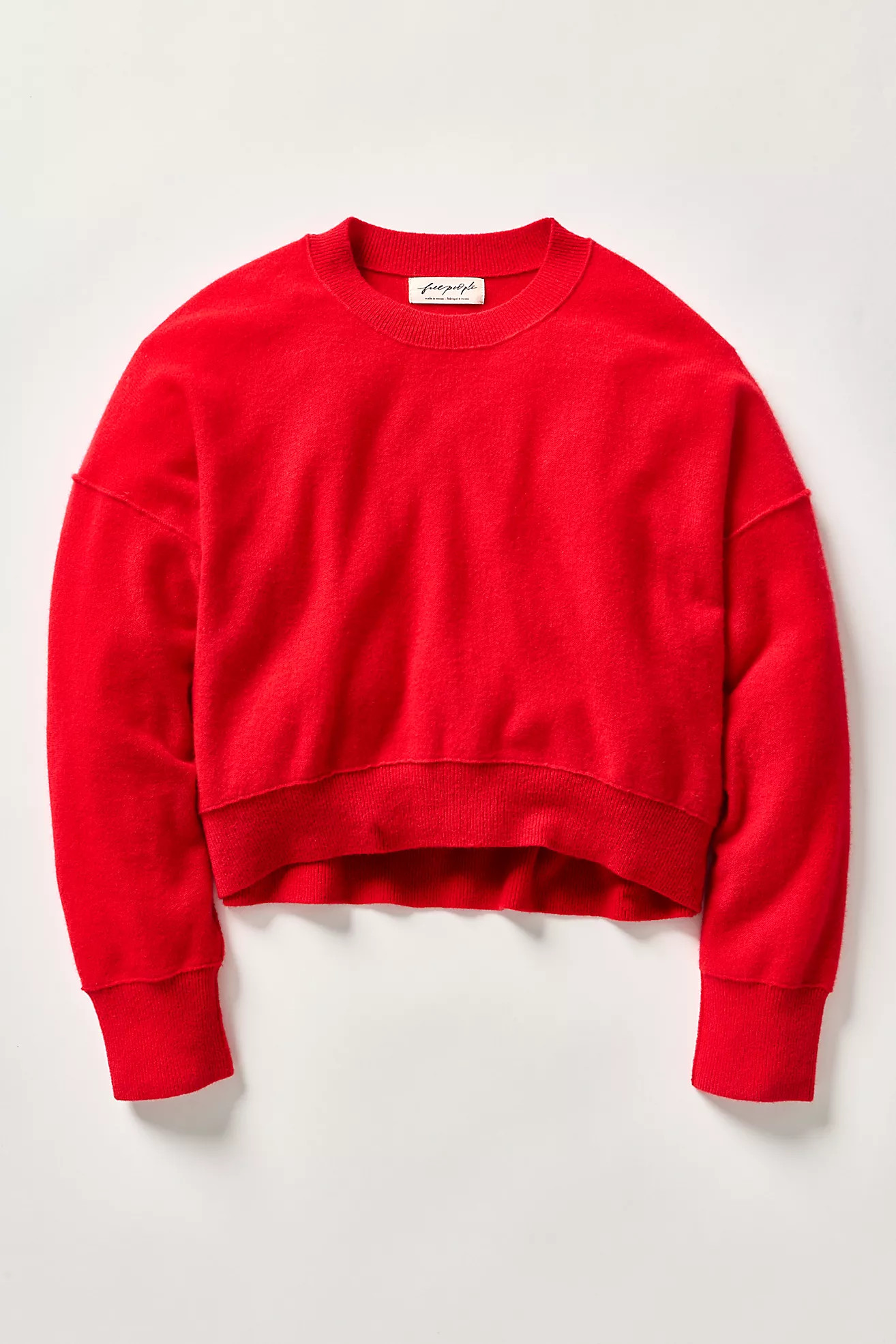 Solstice Cashmere Pullover at Free People in Crimson, Size: Small | Free People (UK)