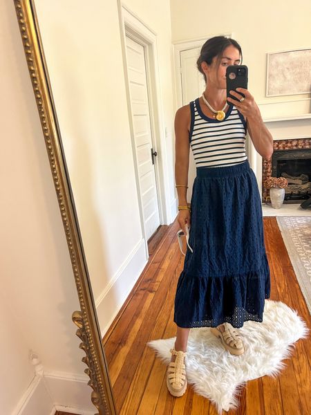 Skirt $21, Fourth of July inspo, striped tank $10 in small 

#LTKSeasonal #LTKFindsUnder50 #LTKStyleTip