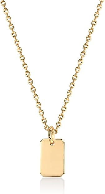 PAVOI 14K Gold Plated Dainty Pendant Necklaces for Women, Motif Charms | Amazon (US)