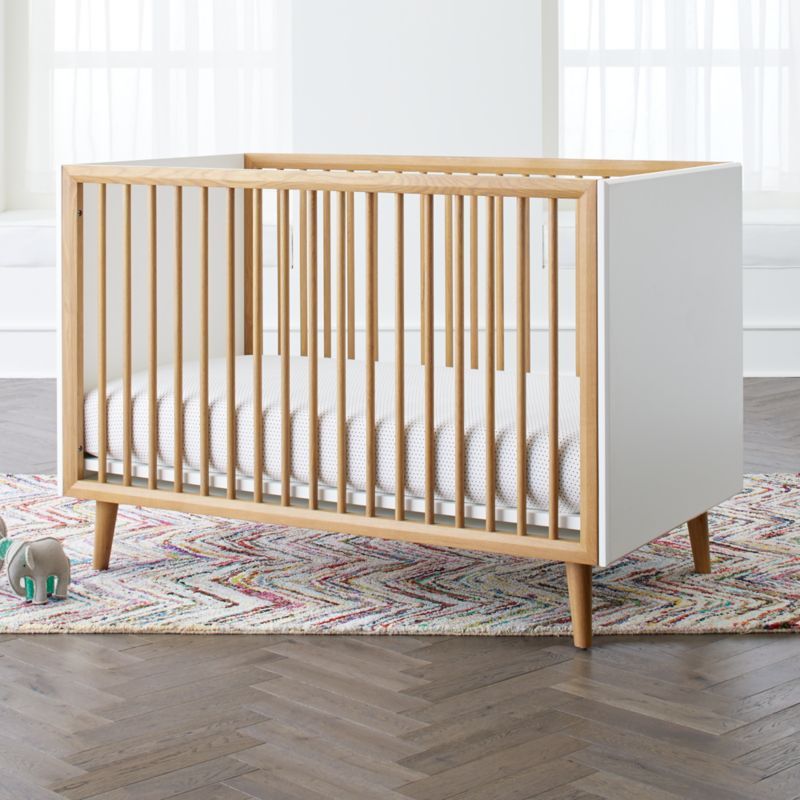 Mid-Century 3-in-1 Spindle Crib | Crate and Barrel | Crate & Barrel