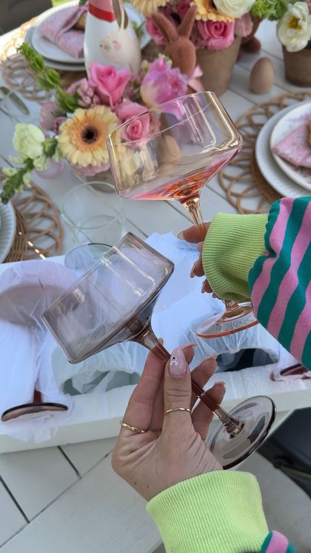 the dreamiest coupe glassware for spring! These are so pretty and colorful 

#LTKVideo #LTKparties #LTKhome