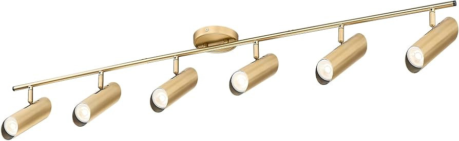 FEMILA LED Track Lighting, 50" Track Lighting Fixtures, Rotatable Kitchen Track Lights, Brass Gol... | Amazon (US)