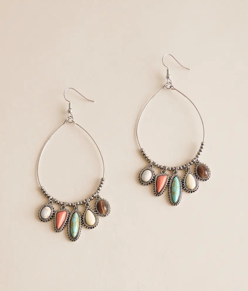 Western Teardrop Statement Earring | Buckle