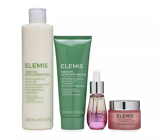 Elemis Pro-Collagen Botanical Face & Body 4 Piece Gift Collection - QVC UK | QVC UK