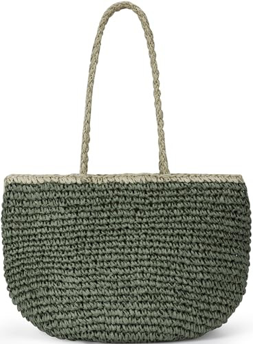 Big Packable Beach Bag Womens Cute Tote Bag Aesthetic Crossbody Tote Bags for Women Straw Rattan ... | Amazon (US)