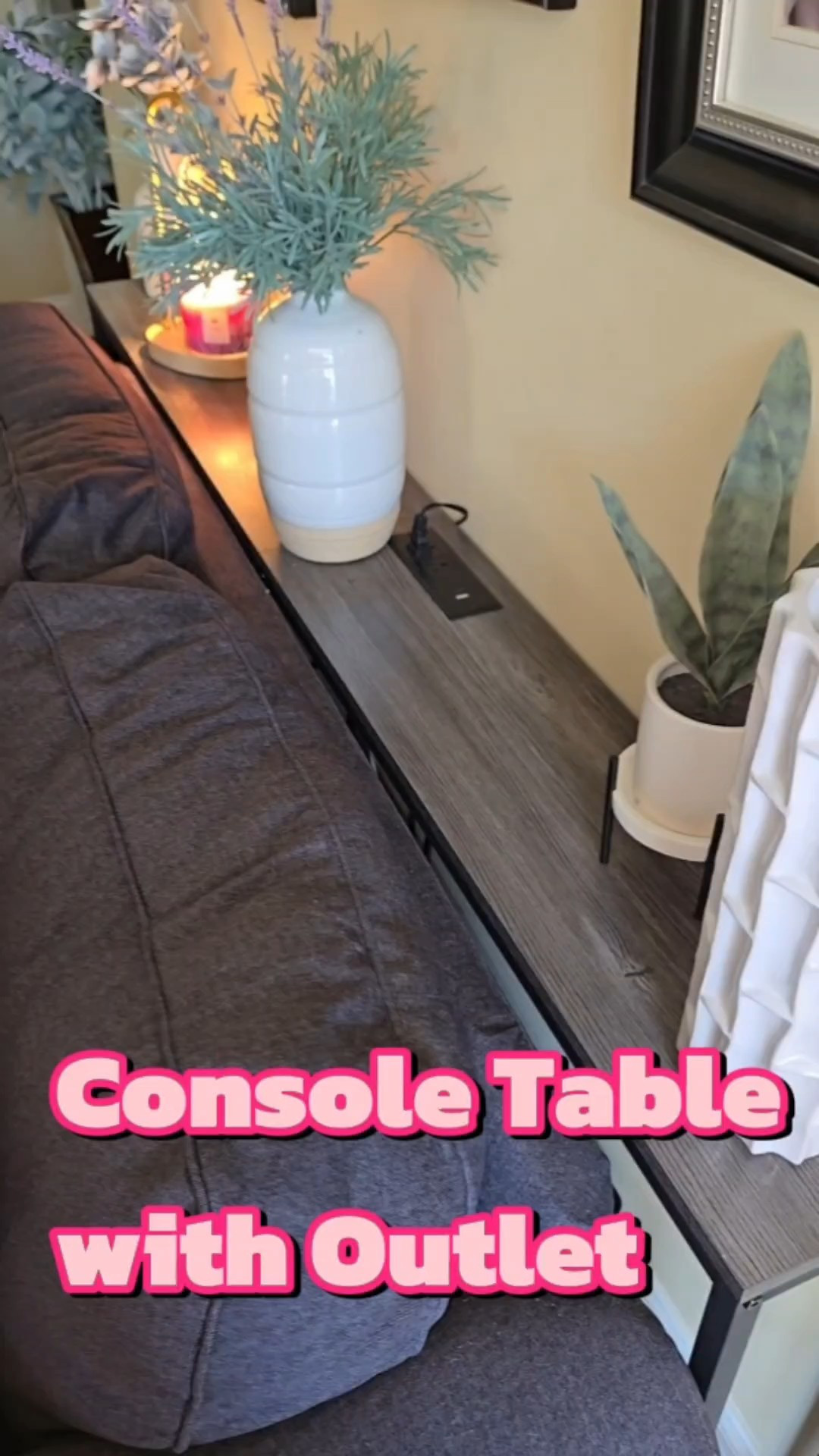 Whoever decided to add outlets to furniture deserves a raise 🔌 This console table is perfect for charging devices and keeping everything looking clean and minimal.

#LTKHome #LTKFindsUnder100 #LTKStyleTip
