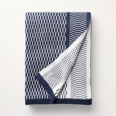 Knit Throw Blanket Navy - Hearth & Hand™ with Magnolia | Target