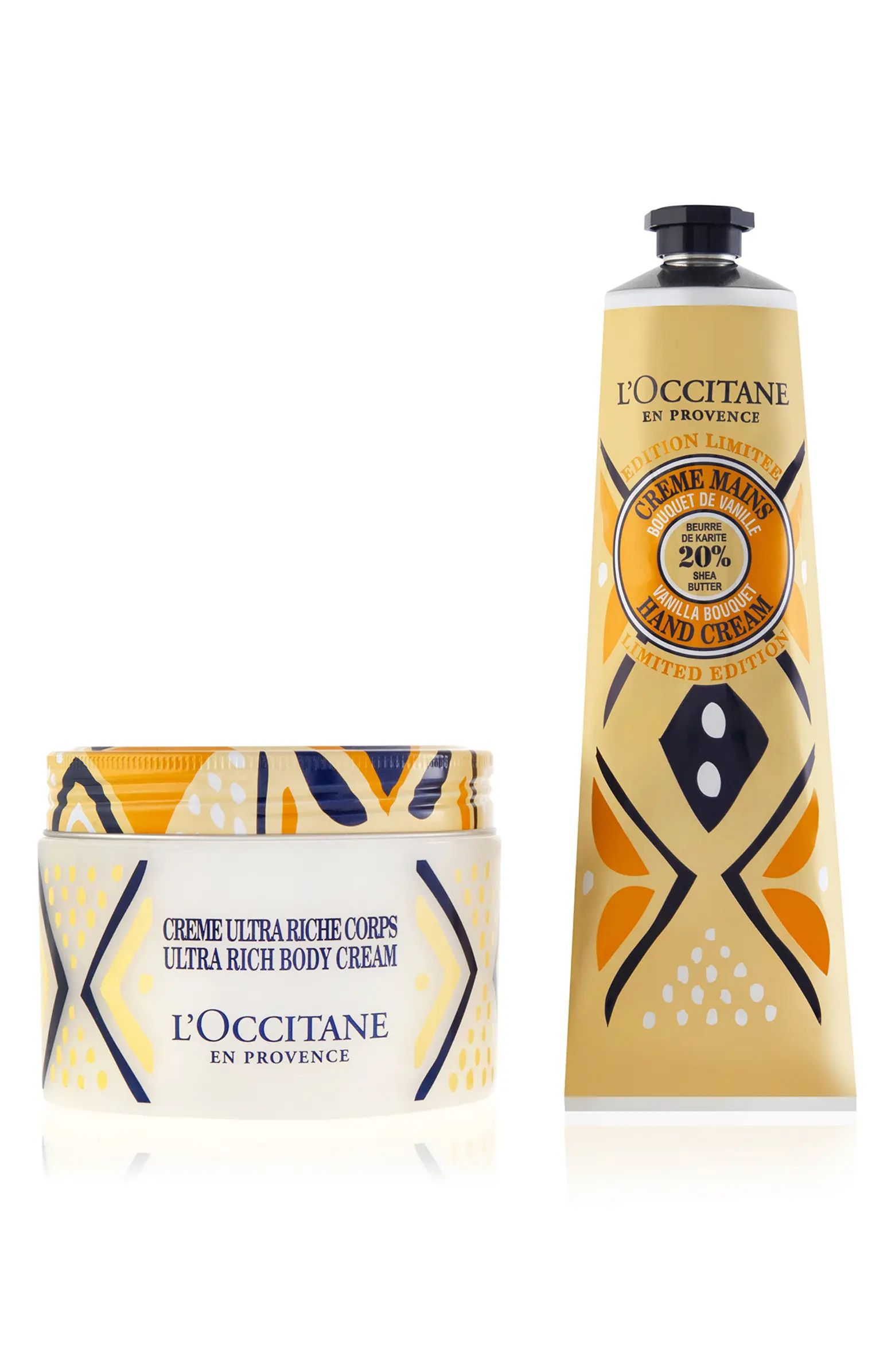 L'Occitane Vanilla Hand & Body Cream Set $73 Value | Nordstrom | Nordstrom