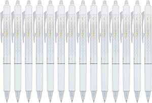 PILOT FriXion Design Collection Erasable Pens, Extra Fine Point, White Barrel, Black Ink, 14 Coun... | Amazon (US)