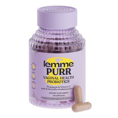Lemme Purr Vaginal Probiotic Capsules - pH & Odor Support - Pineapple & Vitamin C - 60ct | Target