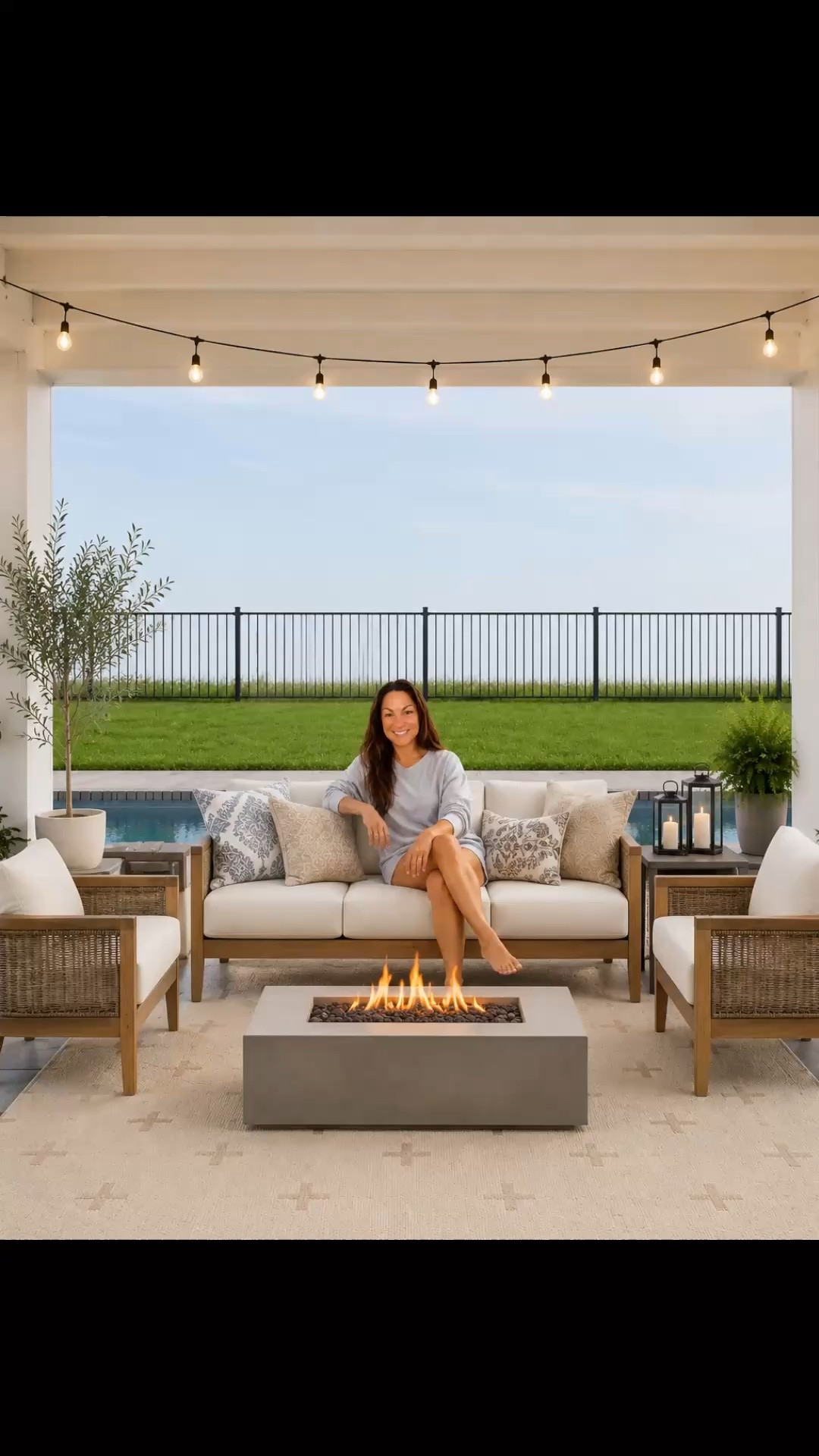 Summer Patio Idea. Patio setup I’m loving right now with neutral outdoor furniture, cozy seating, and a clean organic modern, The rope chair is perfect for creating a calm, elevated backyard space for summer hosting, relaxing evenings, or everyday outdoor living follow me on LTK for daily home decor, patio styling ideas, and outdoor finds

#LTKHome #LTKSaleAlert #LTKSeasonal