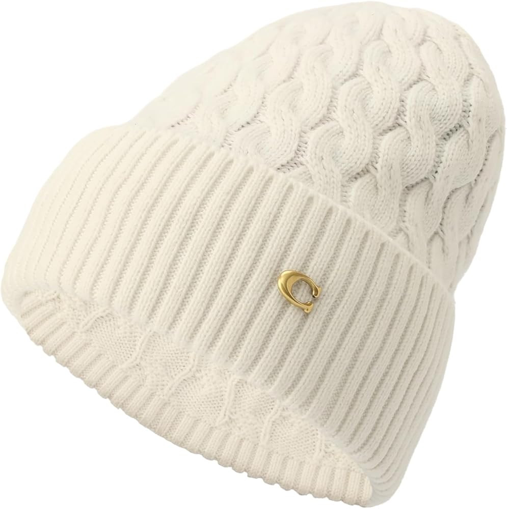 Coach Womens Cable Beanie | Amazon (US)