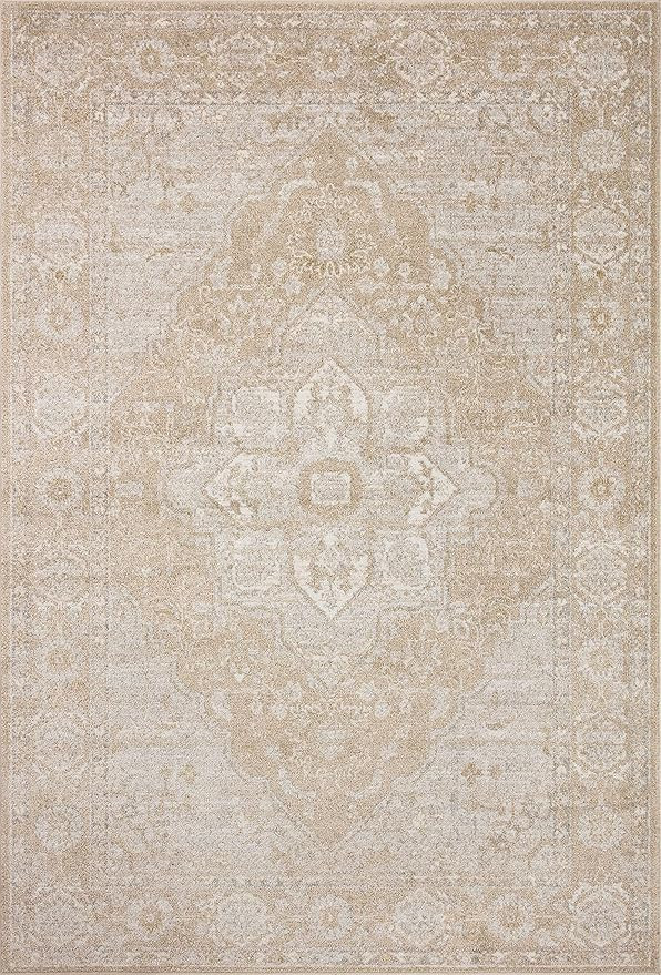 Loloi Odette Collection ODT-05 Beige/Silver 7'-10" x 10' Area Rug | Amazon (US)
