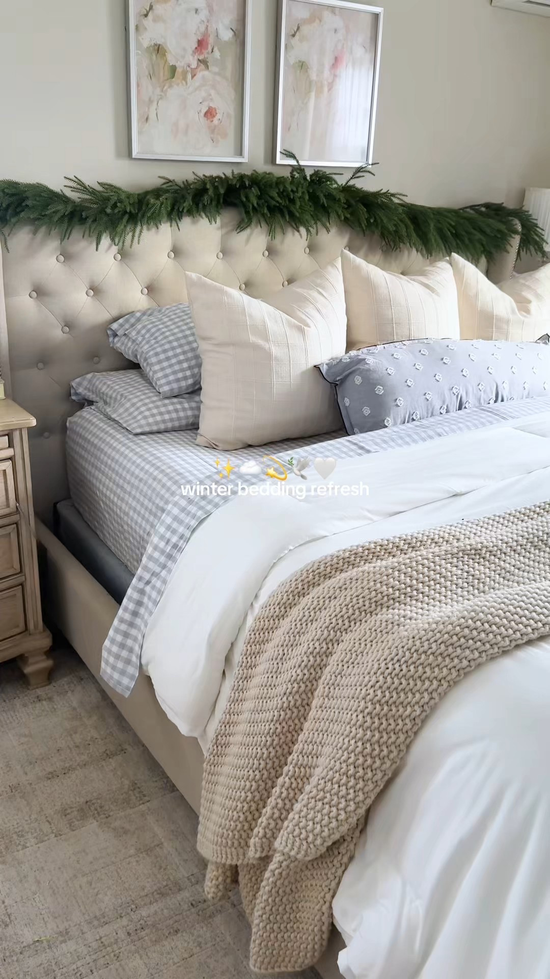Winter bedding refresh 🤍 Cozy, breathable, and hotel-level comfy for the best sleep.

mellow sleep comforter, quince bedding, target sheets, neutral bedding, cozy winter bedding, hotel style bed, layered bedding look, temperature regulating comforter, breathable sheets, neutral bedroom decor, soft bed sheets, pillow styling ideas, master bedroom refresh, cozy home essentials, sleep essentials