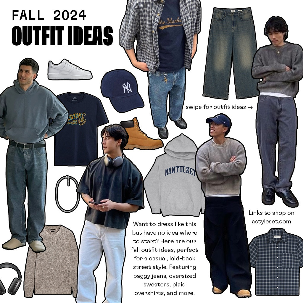 Want to dress like this but have no idea where to start? Here are our fall outfit ideas, perfect for a casual, laid-back street style. Featuring baggy jeans, oversized sweaters, plaid overshirts, and more 

#LTKSeasonal #LTKStyleTip #LTKMens