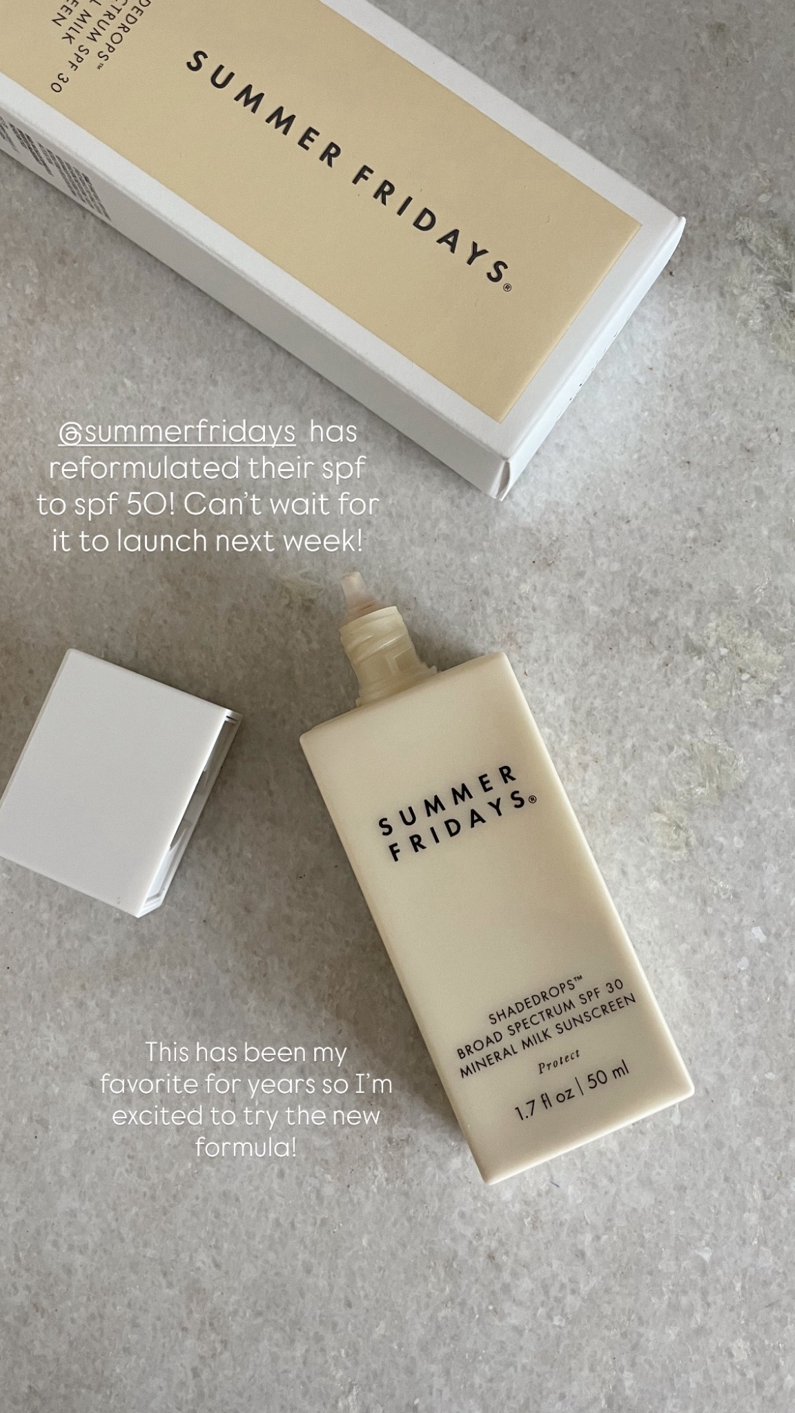@Summer Fridays is reformulating their spf! New spf 50 launches next week!

Beauty, skincare, sunscreen

#LTKBeauty #LTKSeasonal #LTKselfcare