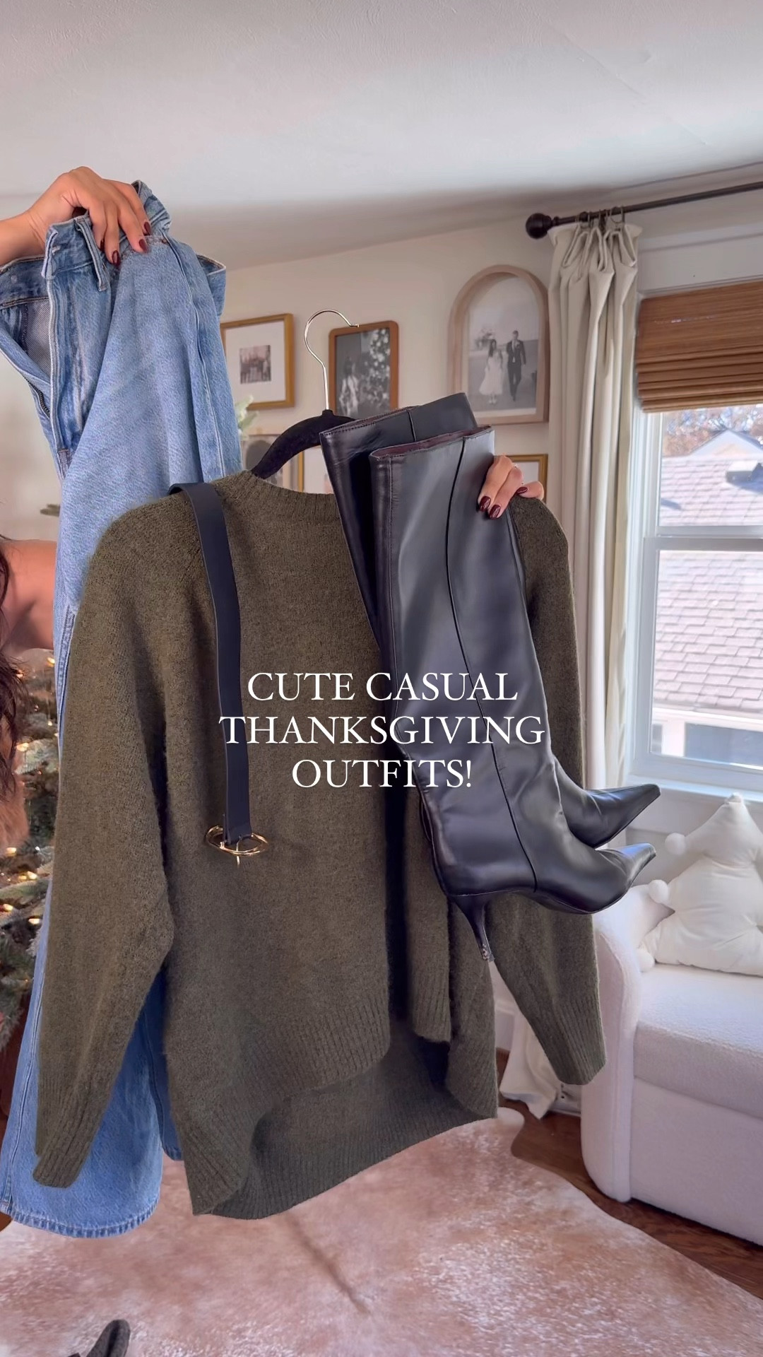 Easy Thanksgiving outfit ideas to copy! Also great for Christmas!

#LTKStyleTip #LTKHoliday #LTKWatchNow