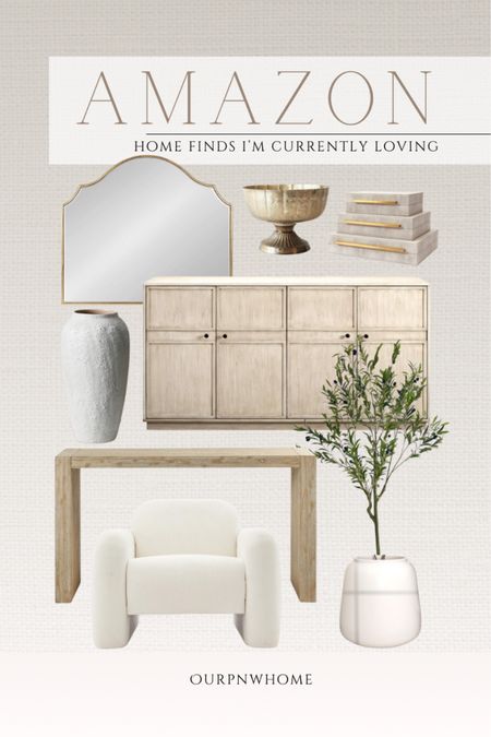 Amazon home finds I’m loving!

Neutral home, neutral cabinet, console table, modern home, gold framed mirror, computer bowl, gold bowl, brass bowl, faux olive tree, modern armchair, white planter pot, white vase, white accent chair, decorative boxes

#LTKSeasonal #LTKStyleTip #LTKHome