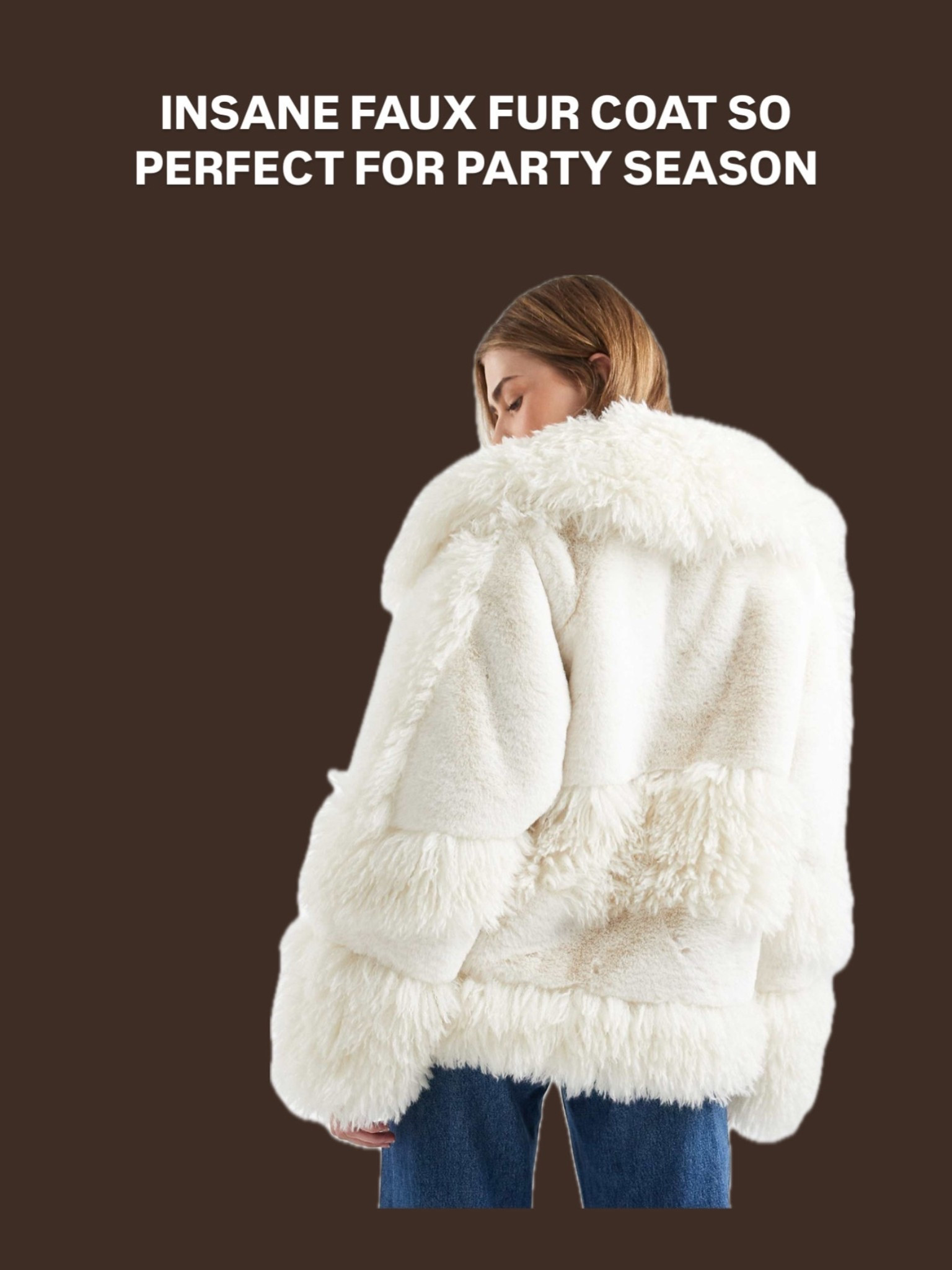 Gorgeous faux fur coat, so perfect for the festive season 

ASOS, fur coat, winter coat, festive outfits, statement coat 