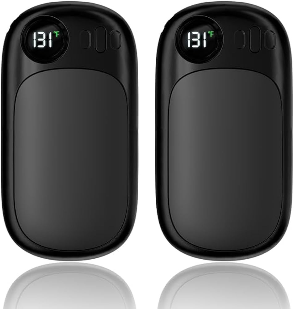 Hand Warmers Rechargeable - 2 Pack Electric Hand Warmer with LED Display, 4 Heat Levels, Double-S... | Amazon (US)