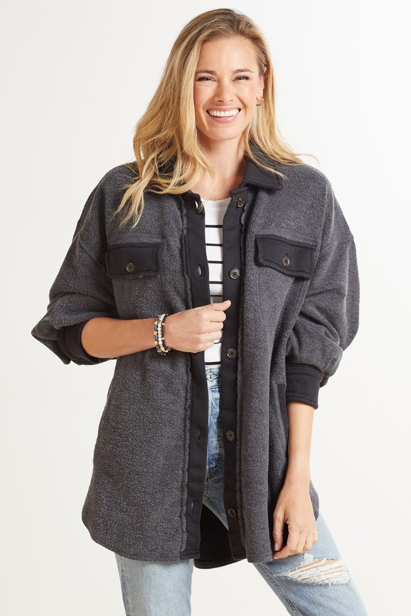 FREE PEOPLE Ruby Shirt Jacket | EVEREVE | Evereve
