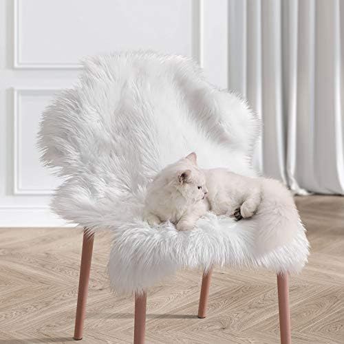 Ophanie Ultra-Luxurious Fluffy Sheepskin Area Rug, Soft and Thick Faux Sheepskin Fur Chair Couch ... | Amazon (US)