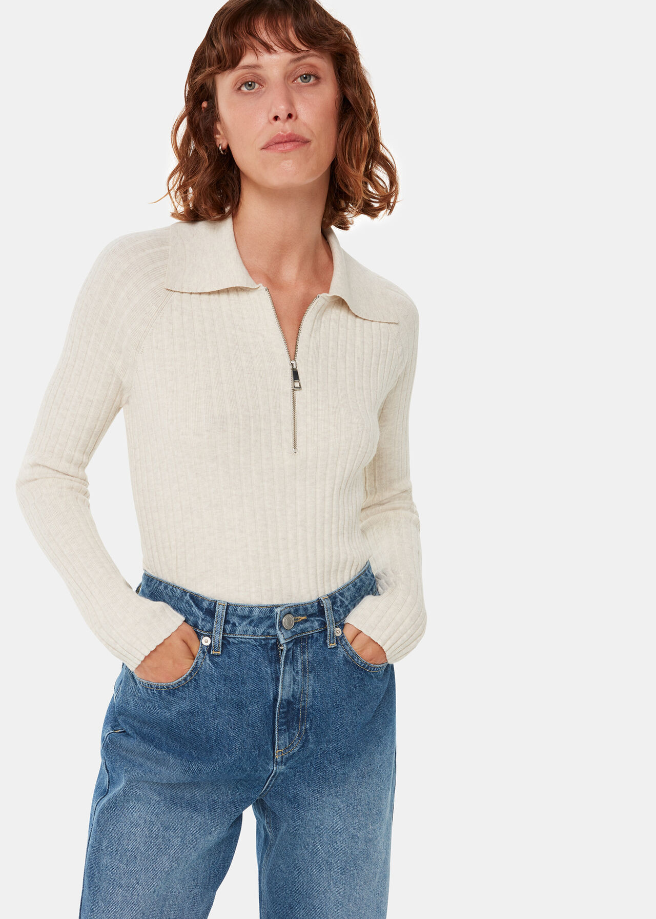 Zip Polo Knit | Whistles