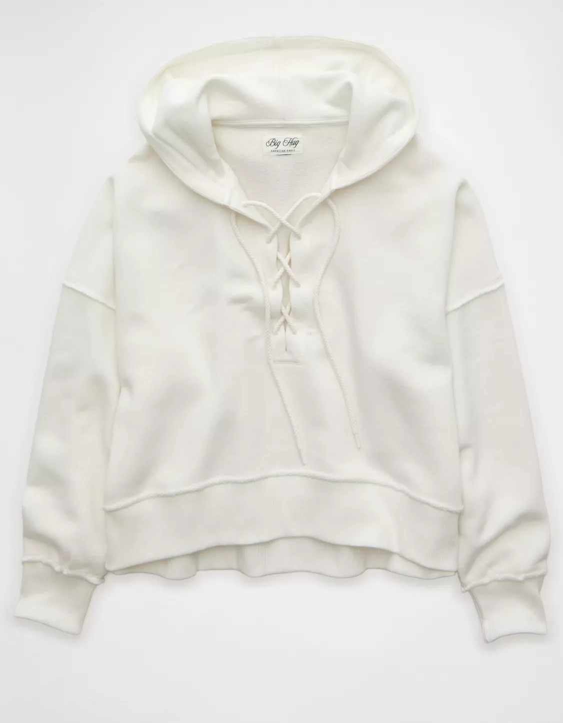 AE Big Hug Lace-Up Hoodie | American Eagle Outfitters (US & CA)