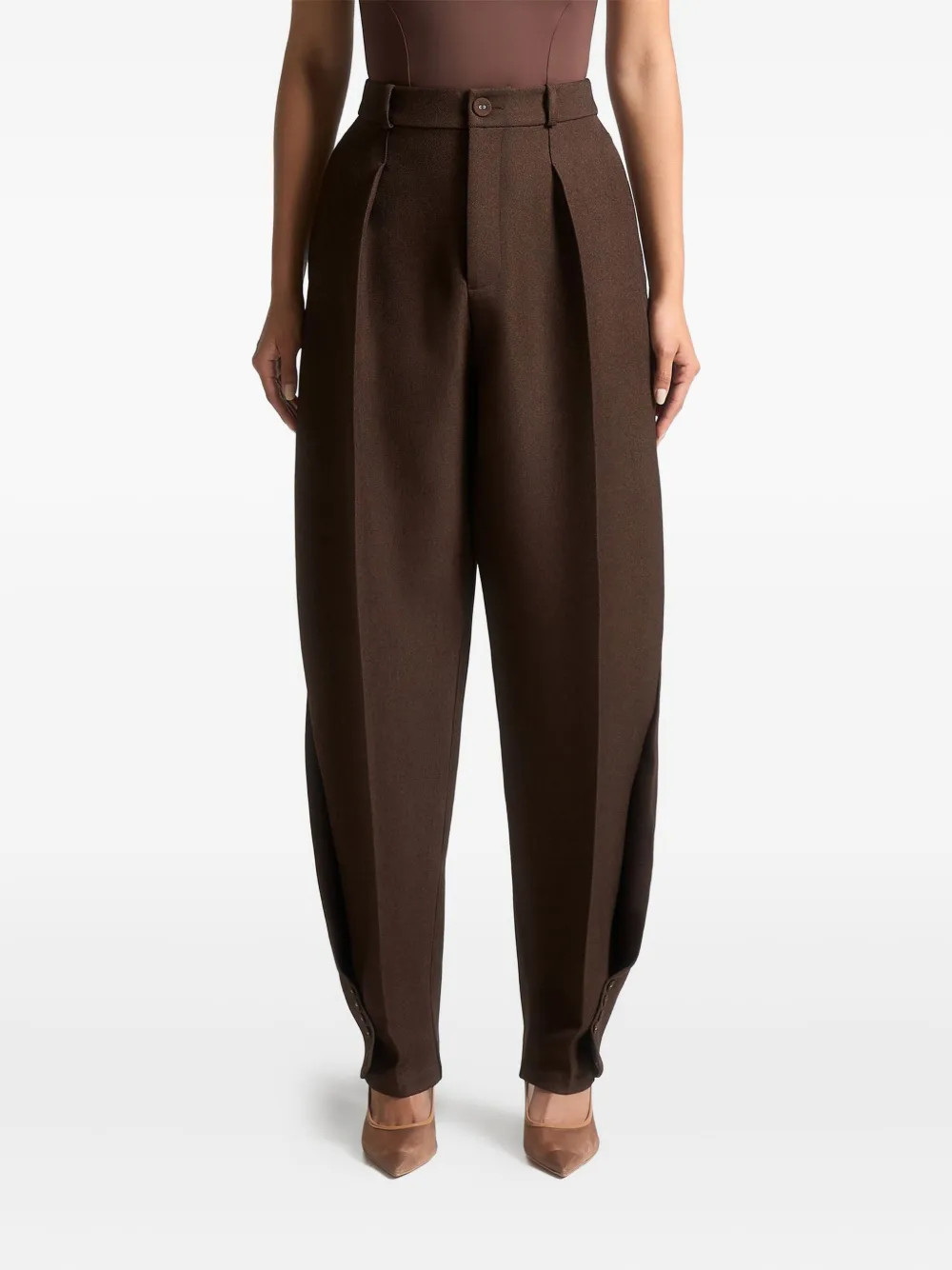 Sophie twist-detail tailored trousers | Farfetch Global