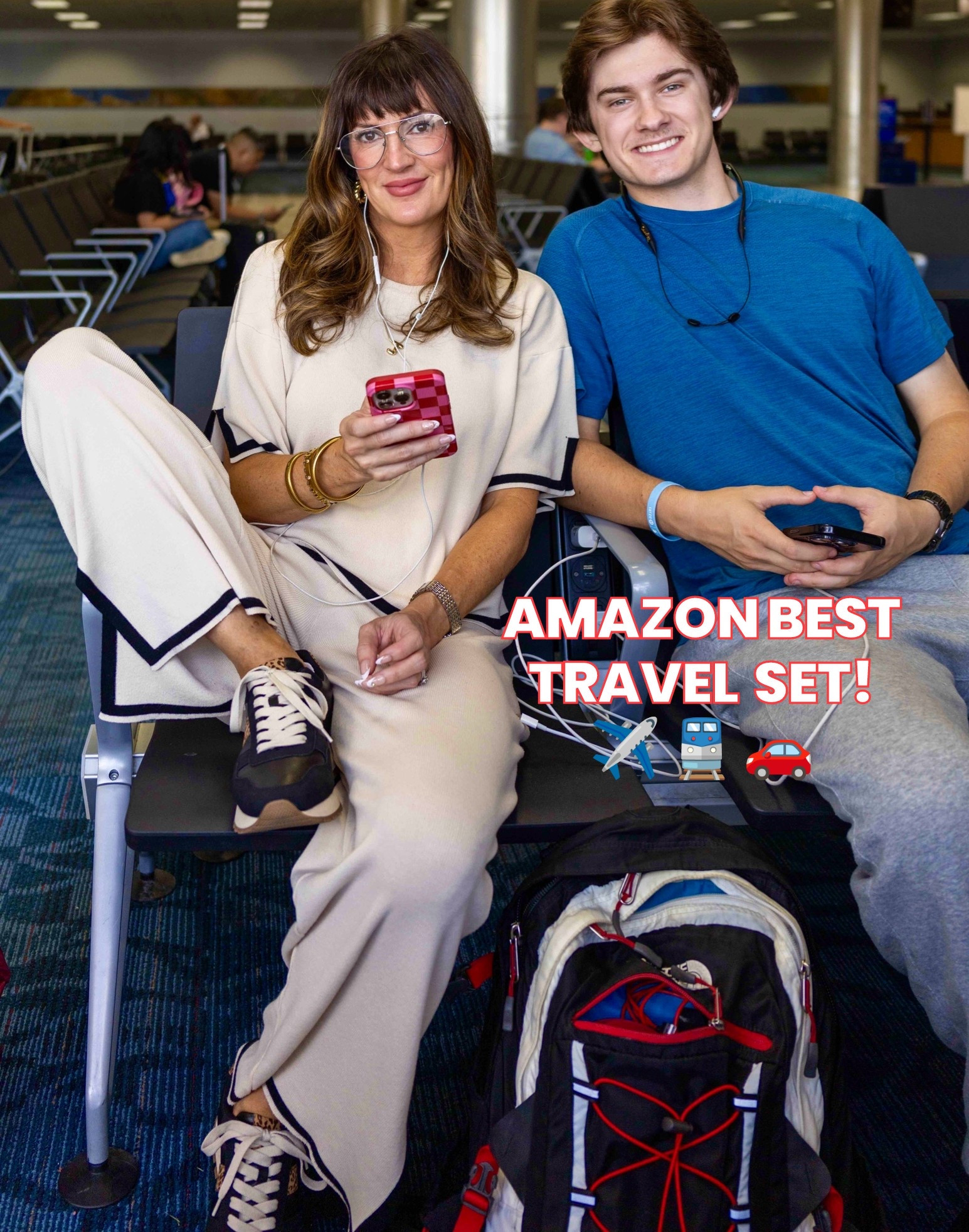The comfiest and chic travel outfit a gal could ask for. Wearing a medium.

#LTKgrwm #LTKootd #LTKmomlife