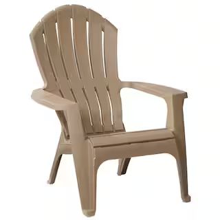 RealComfort Mushroom Patio Adirondack Chair 8371-60-4300 | The Home Depot