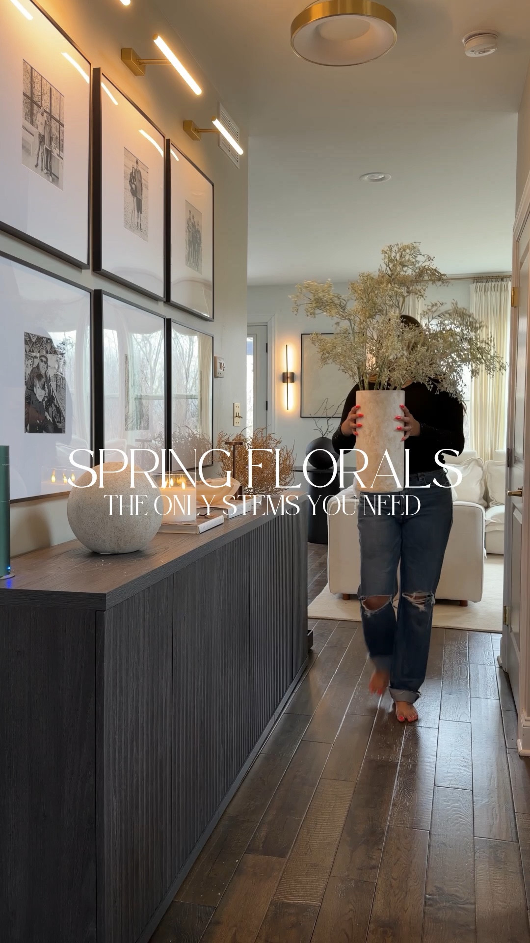 Spring Florals & Stems
These are the only stems you need for Spring and Summer. These are perfect for those tall vases and they make such a statement. 
