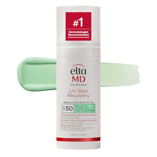 EltaMD UV Skin Recovery Green Tinted 100% Mineral Sunscreen, SPF 50, 1.7 oz | Amazon (US)