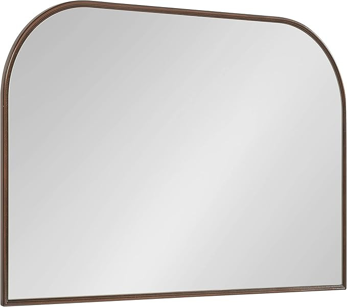 Kate and Laurel Caskill Modern Arched Wall Mirror, 36 x 24. Bronze, Decorative Wide Contemporary ... | Amazon (US)