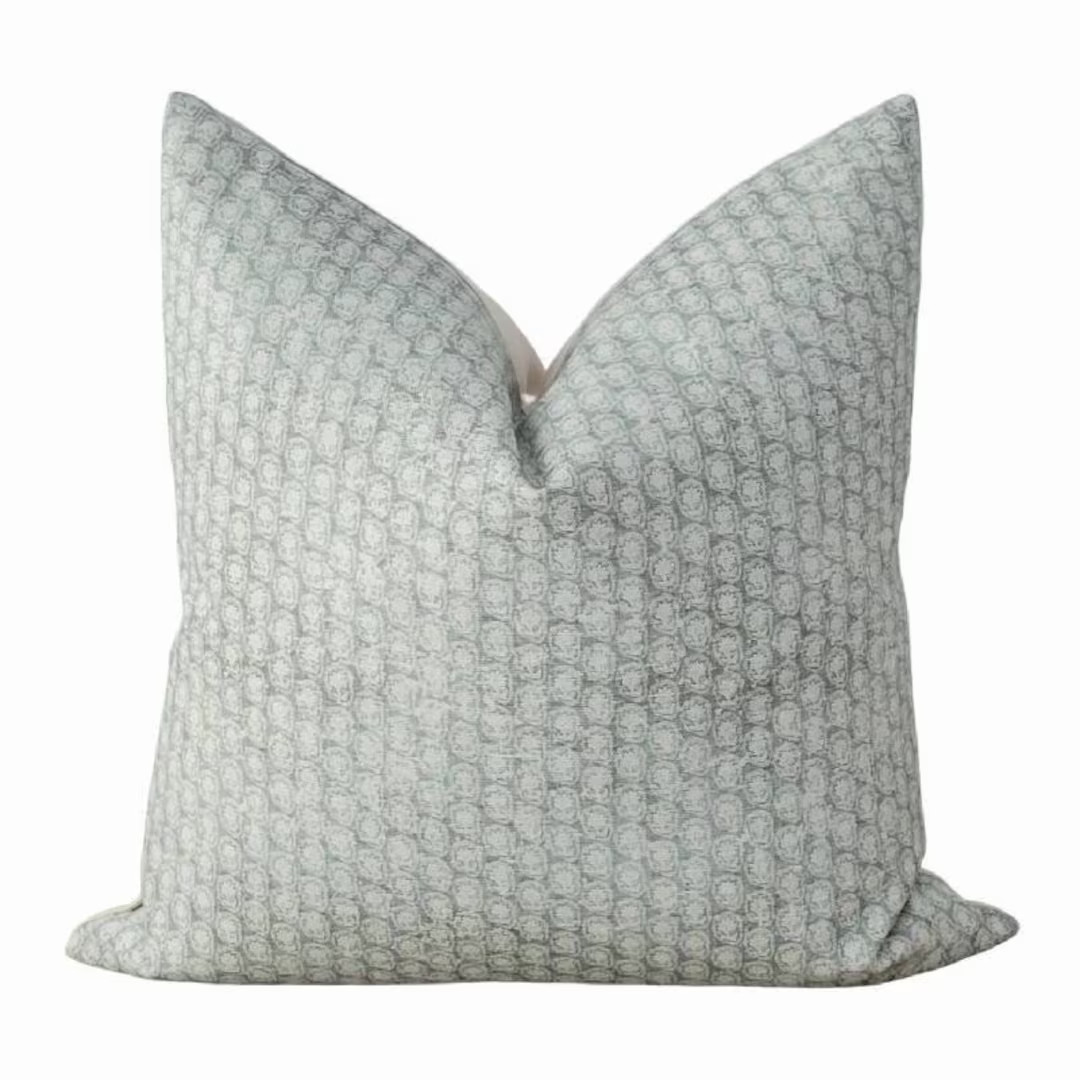 Sage Green Floral Pillow, Seafoam Green Throw Pillow 20x20, Neutral Floral Pillow Cover 18x18, Sm... | Etsy (US)