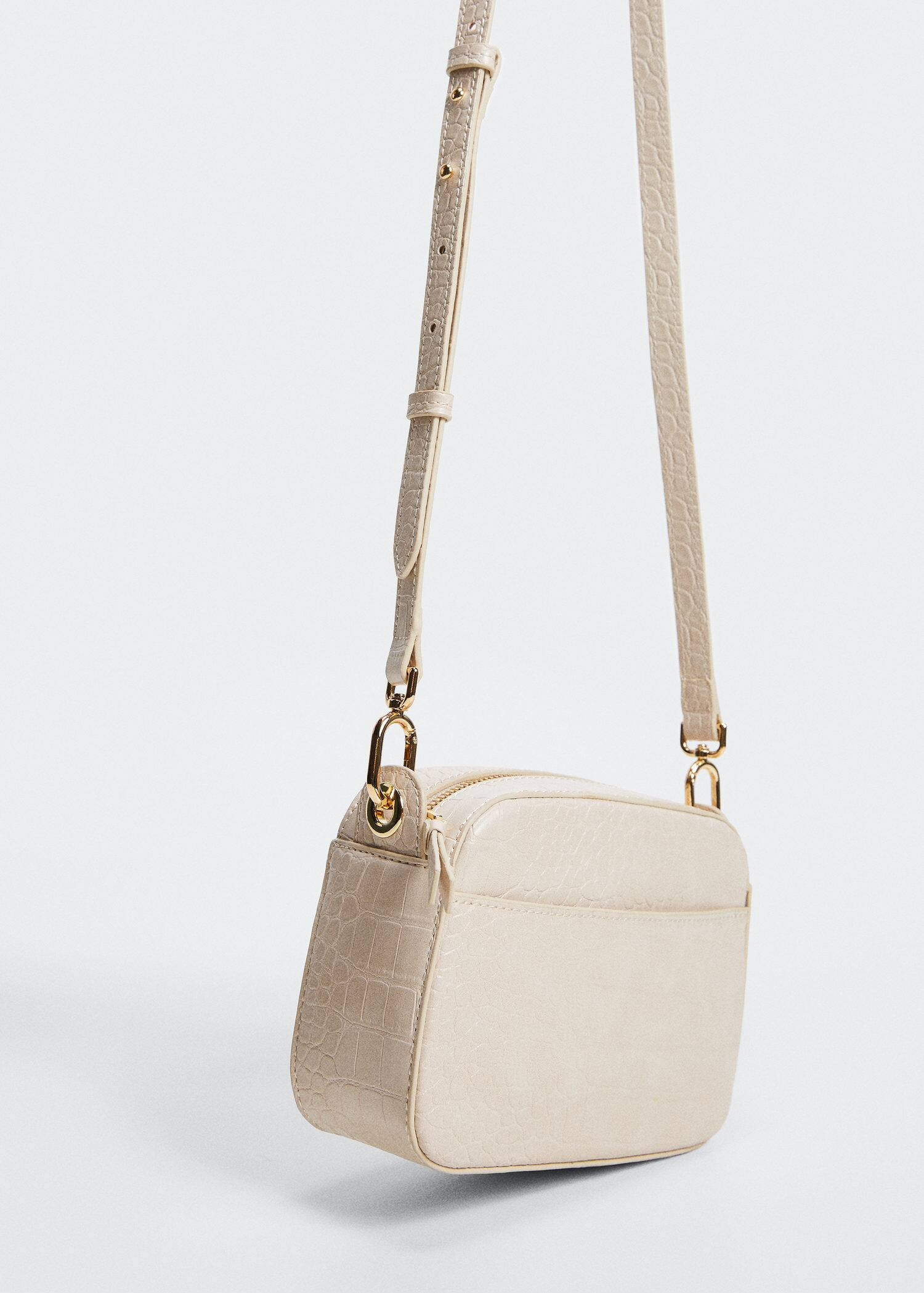 Croc-effect cross body bag -  Women | Mango USA | MANGO (US)