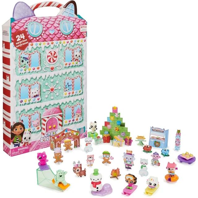 Gabby’s Dollhouse, Advent Calendar 2023, 24 Surprise Toys with Figures, Stickers & Dollhouse Ac... | Walmart (US)