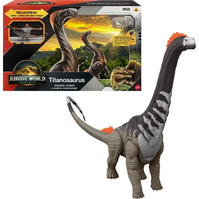 Jurassic World Rebirth Super Colossal Titanosaurus Dinosaur, 53 Inch Long Movie-Accurate Herbivore | Target