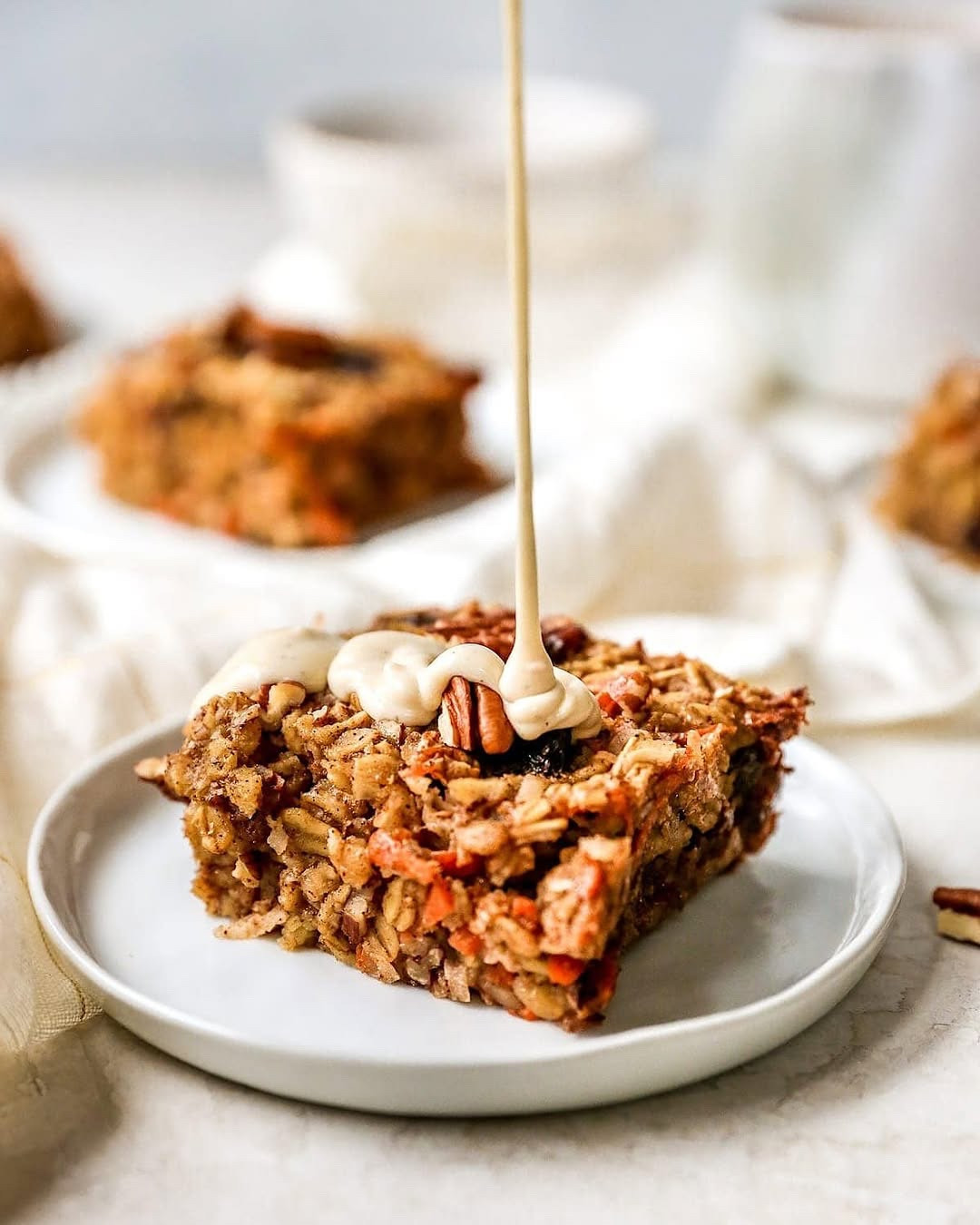 CARROT CAKE BAKED OATMEAL

If you love carrot cake, you’ll absolutely love this carrot cake baked oatmeal! 🥕🍰 It’s everything you crave—spiced, warm, and packed with all the cozy flavors of carrot cake, but in a wholesome oatmeal form. Plus, that dreamy maple cream cheese glaze? Pure heaven! 😍✨ Bonus: It’s perfect for meal prep, so you can enjoy this deliciousness all week long. Full recipe here: https://www.twopeasandtheirpod.com/carrot-cake-baked-oatmeal/

#LTKFindsUnder50 #LTKFindsUnder100 #LTKHome