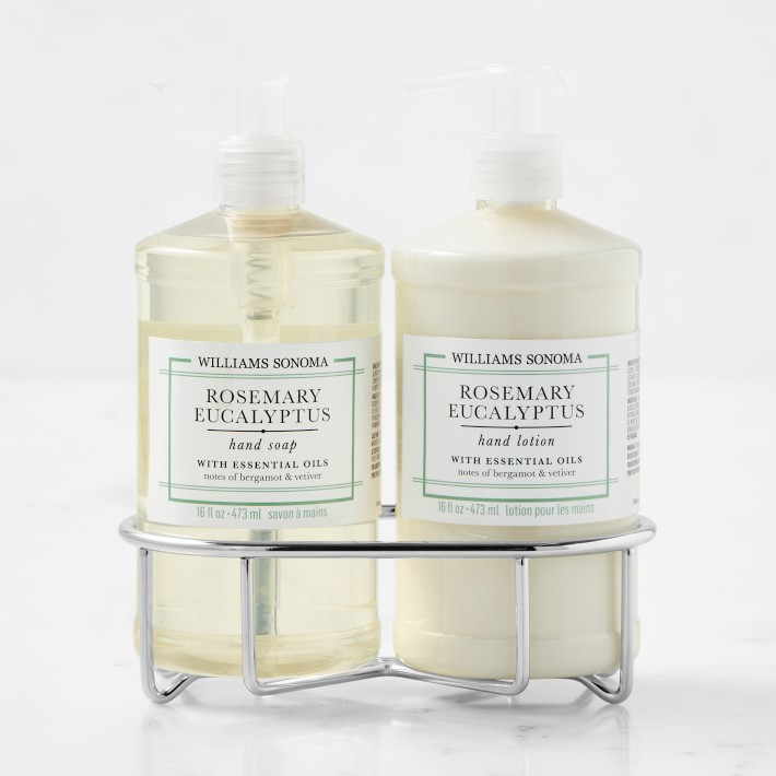 Williams Sonoma Rosemary Eucalyptus Hand Soap & Lotion 3-Piece Set | Williams-Sonoma