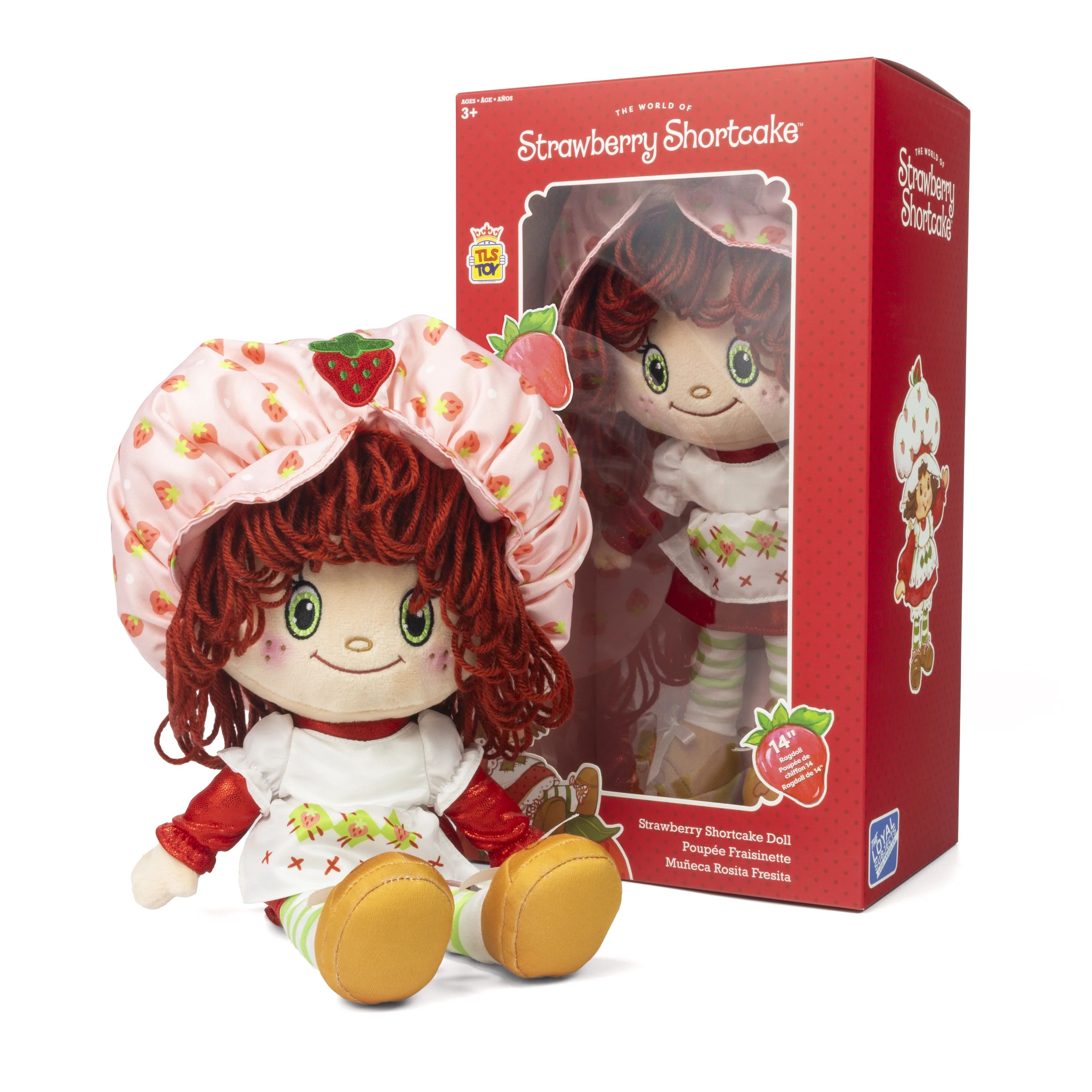 Strawberry Shortcake 14-Inch Strawberry Shortcake Rag Doll, Ages 3+ | Walmart (US)