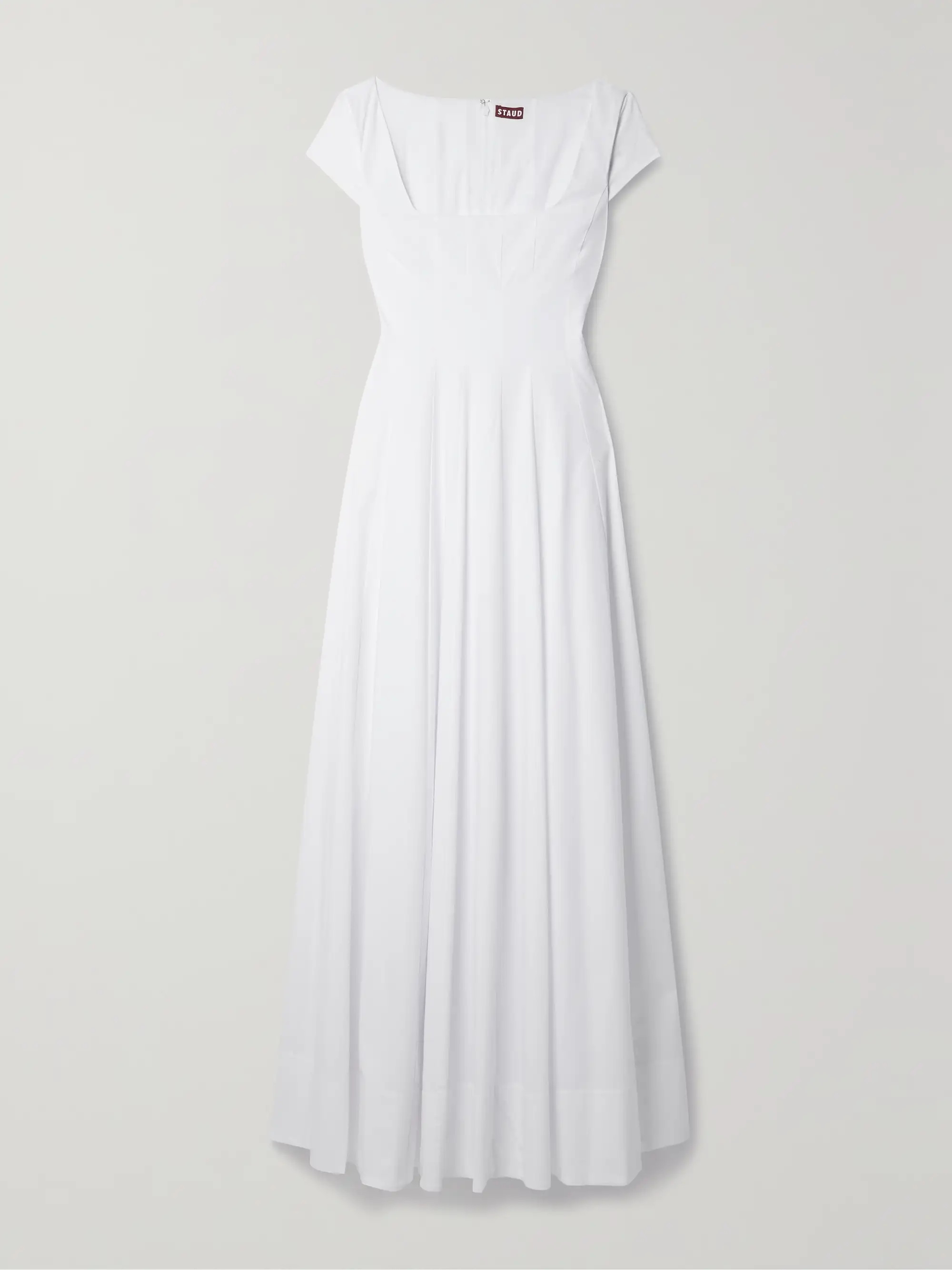 Wells pleated stretch-cotton poplin maxi dress | NET-A-PORTER (US)