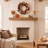 My Texas House Fall Hydrangea Wreath, Cream and Brown, 24" | Walmart (US)