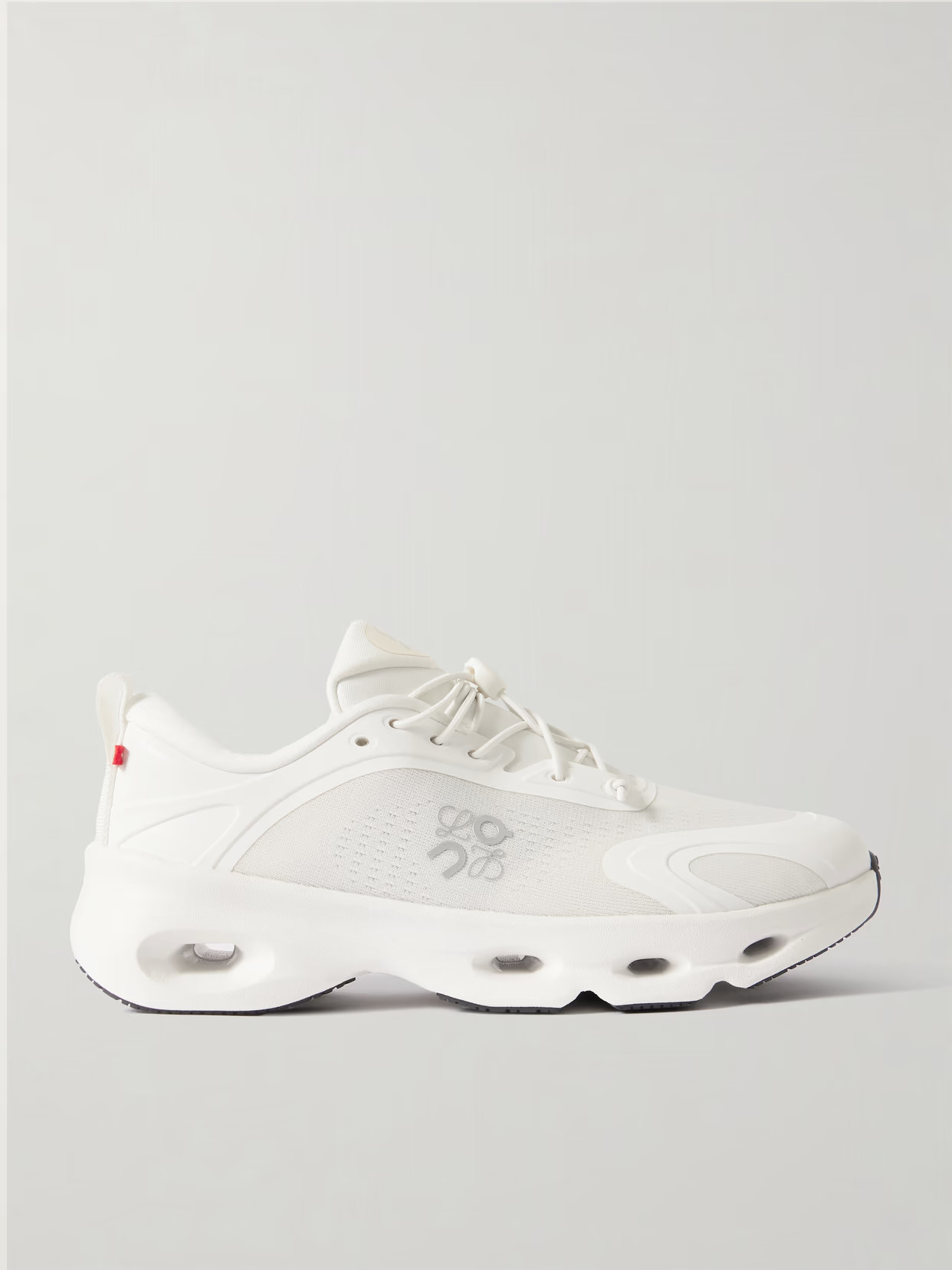 LOEWE - + On Cloud Rubber-trimmed Recycled-mesh Sneakers - White | NET-A-PORTER (US)