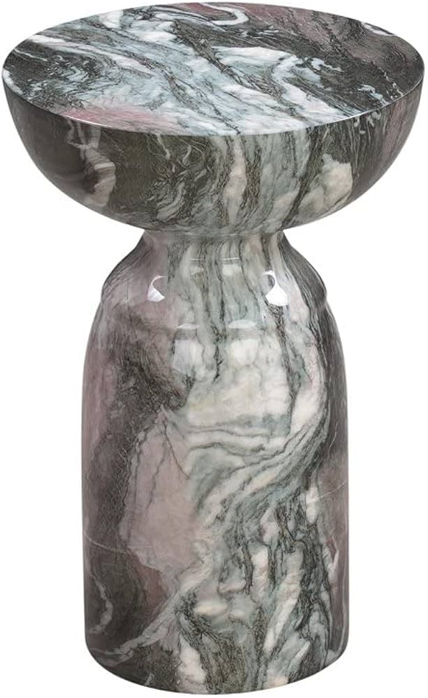 Rue Marble Side Table (Grey and Lush) | Amazon (US)