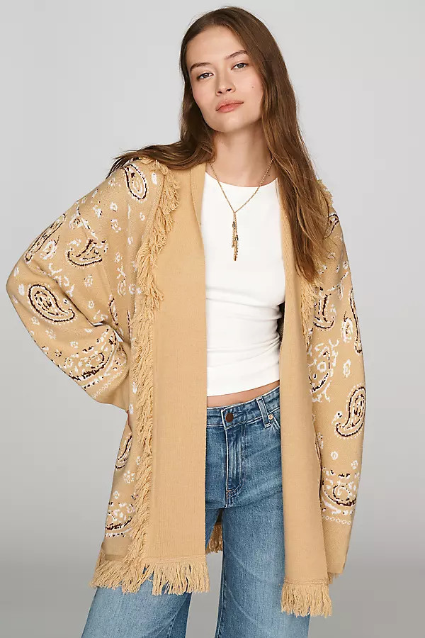 Fringe Wrap Cardigan | Anthropologie (US)